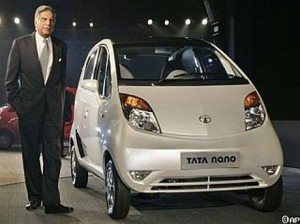 Ratan Tata launching the Nano