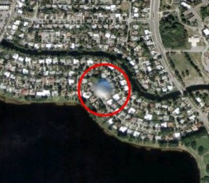 UFO spotted by Google Map