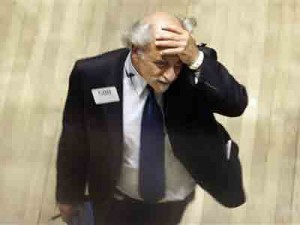 France and germany exit recession A french man frustration during Recession