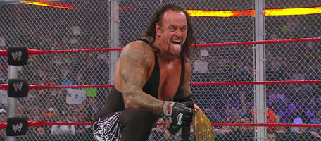 Hell in the cell-Undertaker Vs CM Punk Undertaker Wins the World HeavyWeight Championship by defeating CM Punk