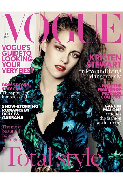 Kristen Stewart on October cover of Vogue UK
