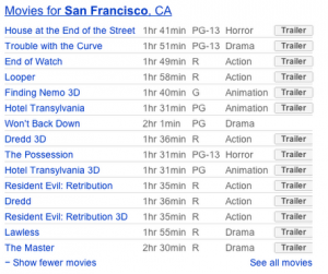 Google adds movie trailers to search results