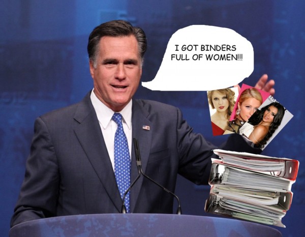 The second presidential debate: Romney boasts of his 'binders full of women'