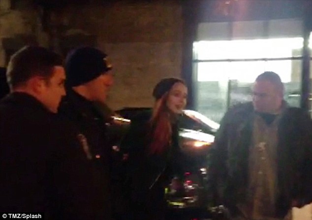 Lindsay Lohan Handcuffed and led away by police