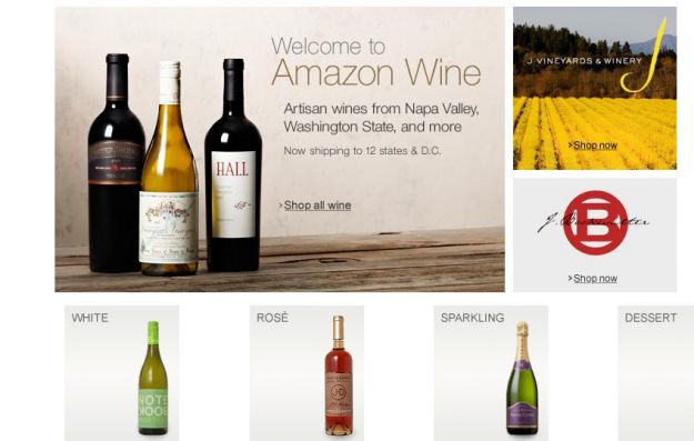 Amazon opens online wine shop in 12 states, 1000+ wines for sale