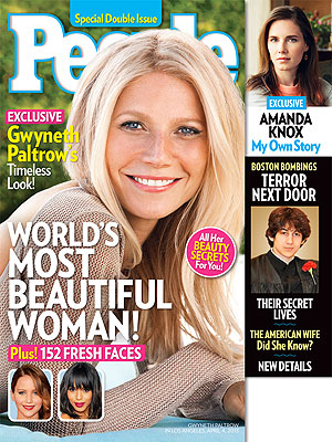 Gwyneth Paltrow named as World's Most Beautiful Women 2013 by People Magazine