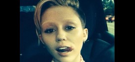 What on earth has Miley Cyrus done to her eyebrows??