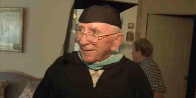 105-Year-Old Man Finally Receives High School Diploma