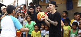 Justin Bieber Visits Typhoon Haiyan Victims