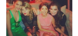 Hailee Steinfeld, Taylor Swift & Sarah Hyland Parties at Golden Globes Bash