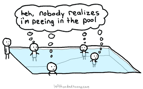 Peeing in Swimming Pool can get you in trouble