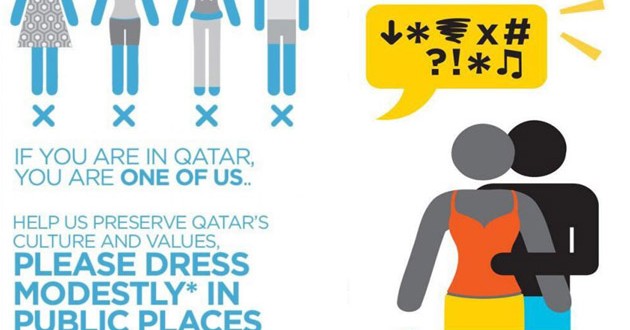 Reflect your Respect, Qatars campaign toward Skin revealing Dressing