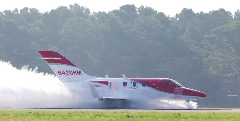 The HondaJet Completed Wet Runway Water Ingestion Tests