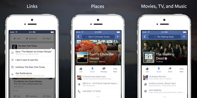 Facebook Introduces ‘Save’ Feature