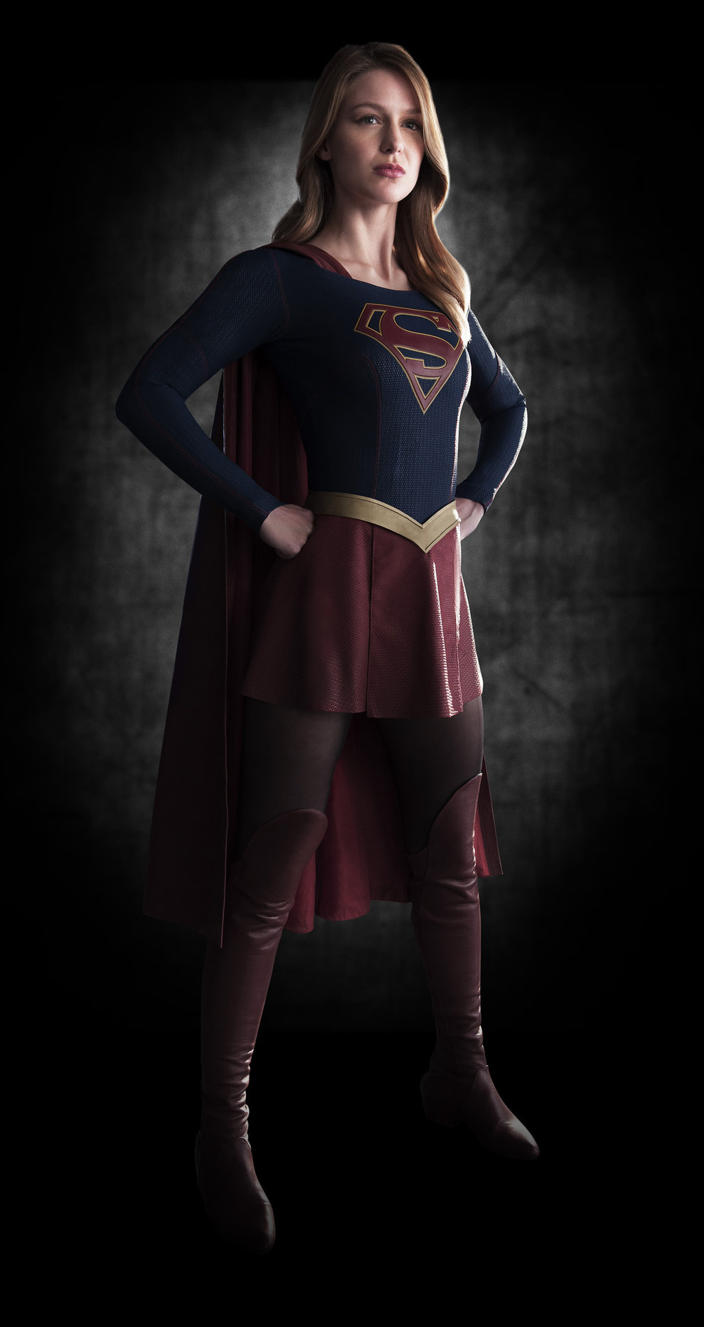 Melissa Benoist as Supergirl for CBS series.
